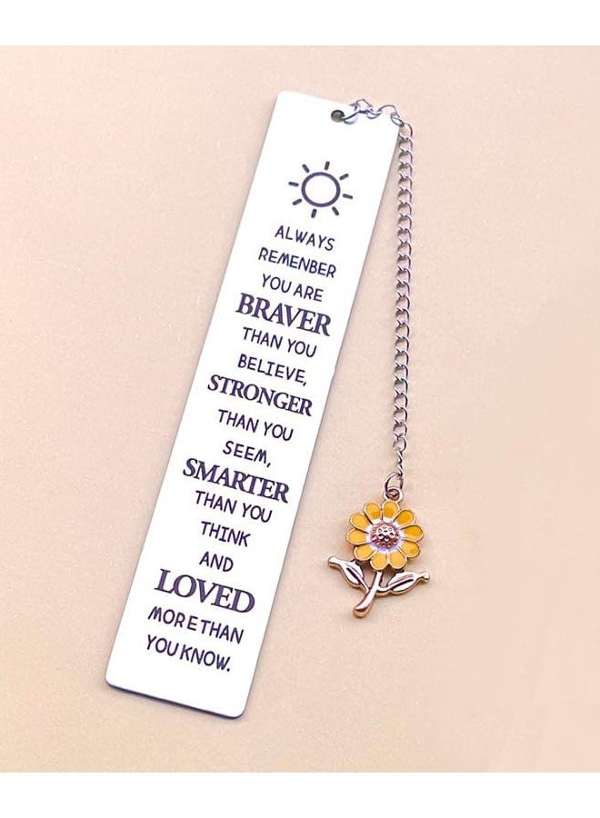Inspirational Gifts Bookmarks for Girls Women Always Remember You are Braver Bookmark - Image 2